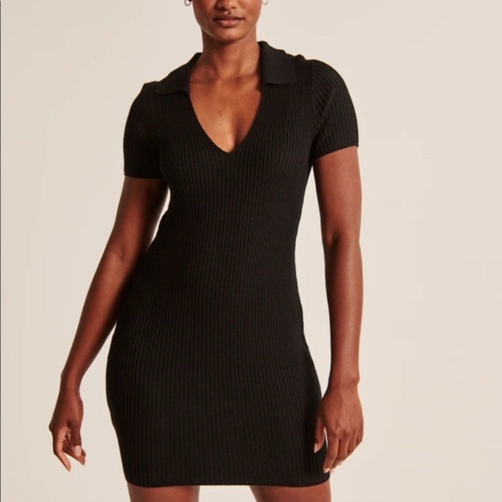 NWT - Abercrombie Ribbed Knit Polo Dress - XS petite